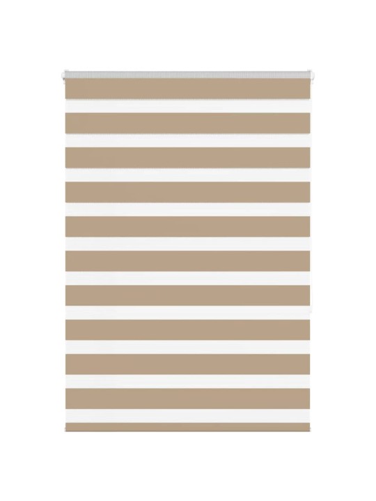Zebra roleta pískově hnědá šířka látky 110,9 cm polyester