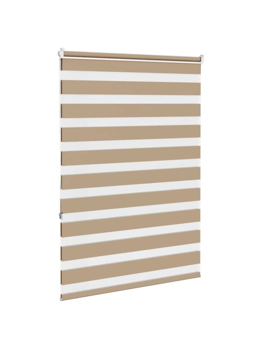 Zebra roleta pískově hnědá šířka látky 110,9 cm polyester
