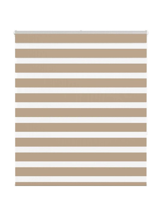 Zebra roleta pískově hnědá šířka látky 115,9 cm polyester