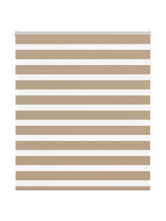 Zebra roleta pískově hnědá šířka látky 130,9 cm polyester