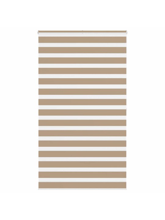 Zebra roleta pískově hnědá šířka látky 120,9 cm polyester