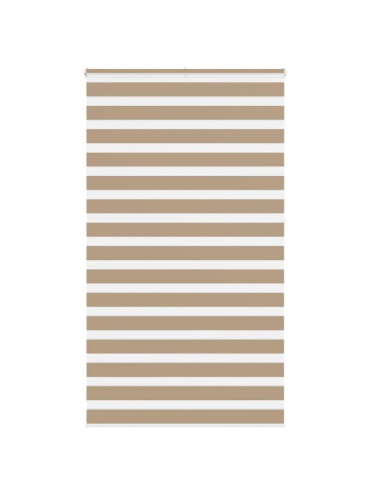 Zebra roleta pískově hnědá šířka látky 120,9 cm polyester
