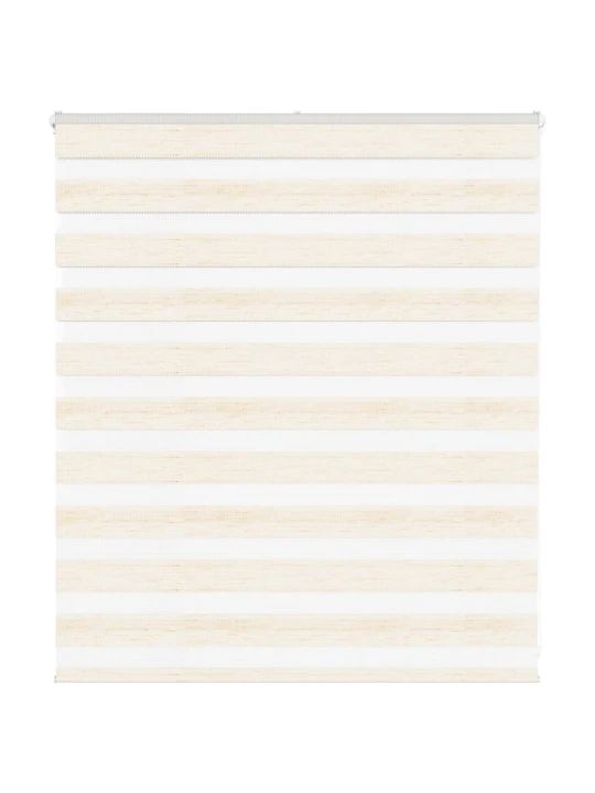 Zebra roleta mramorově béžová šířka látky 125,9 cm polyester