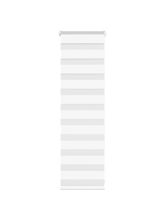 Zebra roleta bílá 45x100 cm šířka látky 40,9 cm polyester