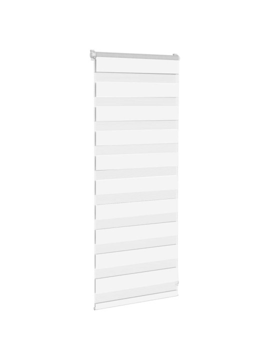 Zebra roleta bílá 60x100 cm šířka látky 55,9 cm polyester