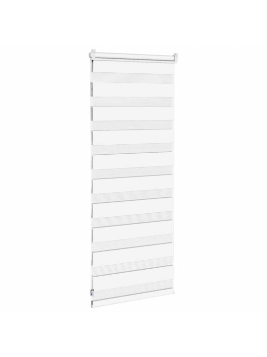 Zebra roleta bílá 60x100 cm šířka látky 55,9 cm polyester