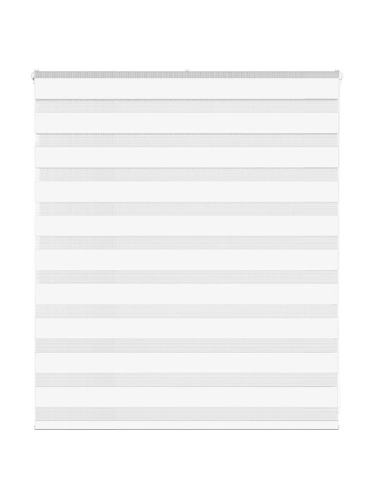Zebra roleta bílá 120x100 cm šířka látky 115,9 cm polyester