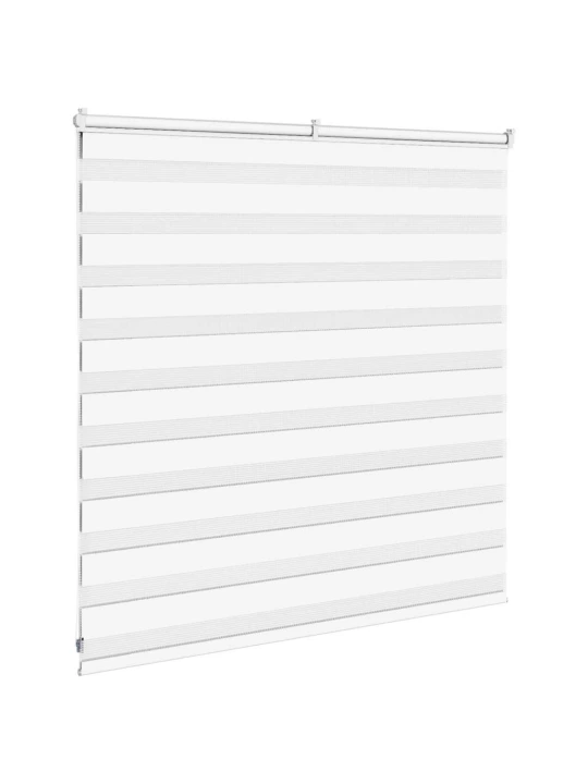Zebra roleta bílá 140x100 cm šířka látky 135,9 cm polyester