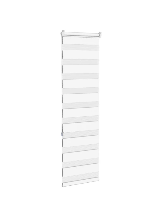 Zebra roleta bílá 40x150 cm šířka látky 35,9 cm polyester
