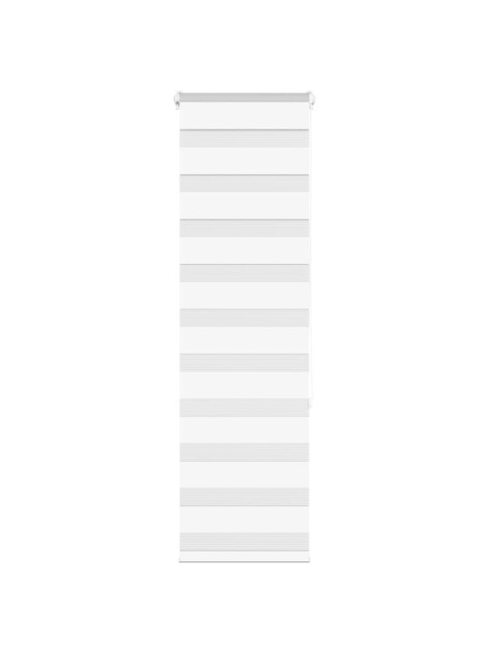 Zebra roleta bílá 50x150 cm šířka látky 45,9 cm polyester