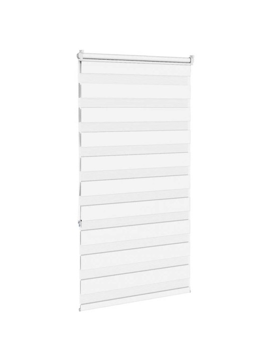 Zebra roleta bílá 85x150 cm šířka látky 80,9 cm polyester