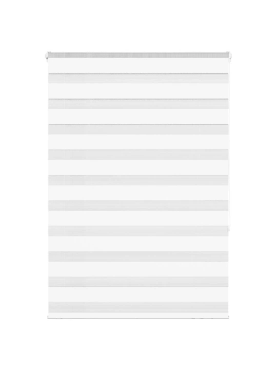 Zebra roleta bílá 115x150 cm šířka látky 110,9 cm polyester
