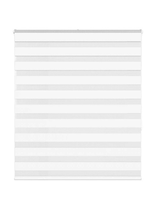 Zebra roleta bílá 125x150 cm šířka látky 120,9 cm polyester