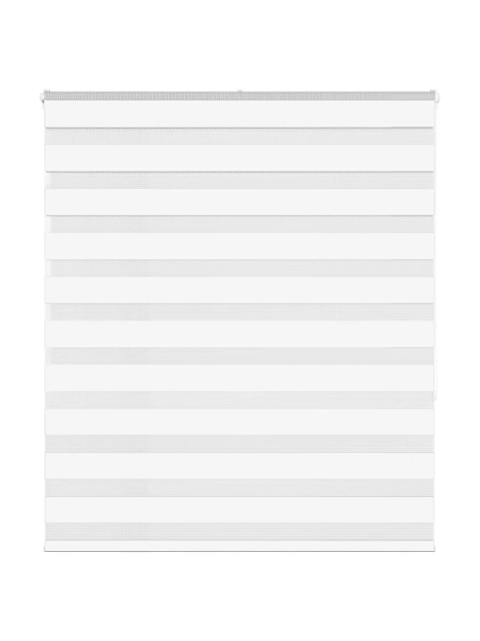 Zebra roleta bílá 130x150 cm šířka látky 125,9 cm polyester