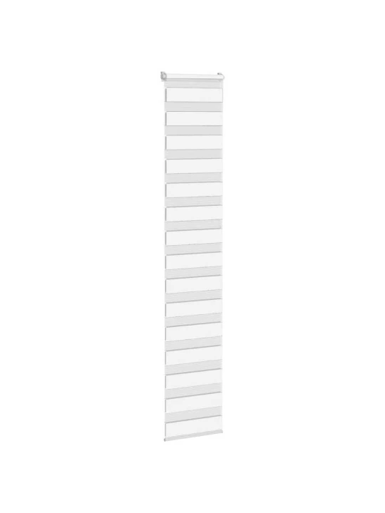 Zebra roleta bílá 40x230 cm šířka látky 35,9 cm polyester
