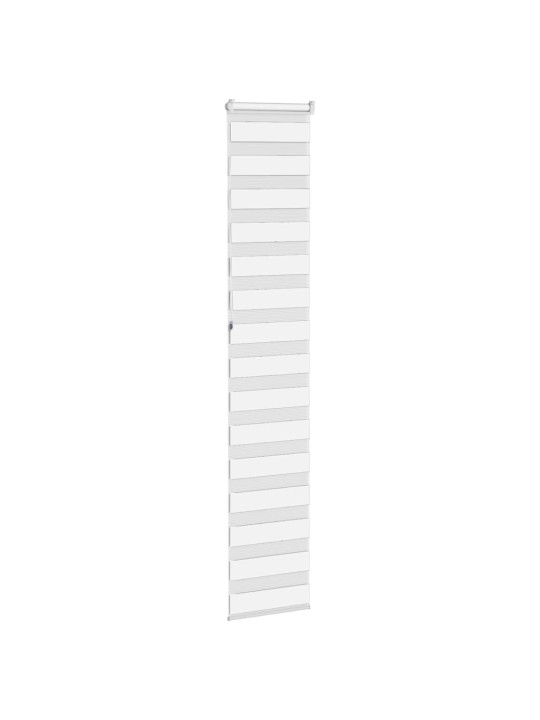 Zebra roleta bílá 40x230 cm šířka látky 35,9 cm polyester