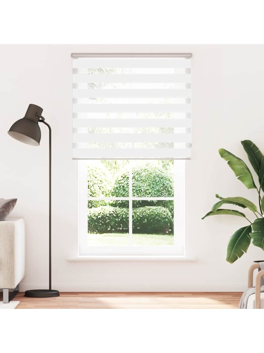 Zebra roleta bílá 130x230 cm šířka látky 125,9 cm polyester