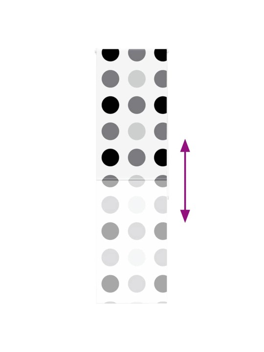 Sprchová roleta 80x240 cm šířka látky 76 cm