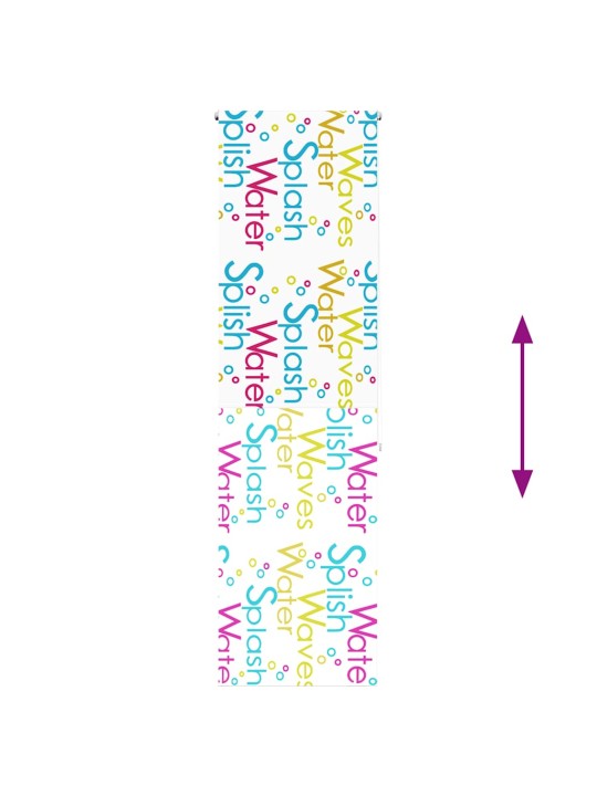 Sprchová roleta 70x240 cm šířka látky 66 cm