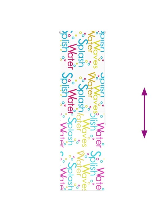 Sprchová roleta 80x240 cm šířka látky 76 cm