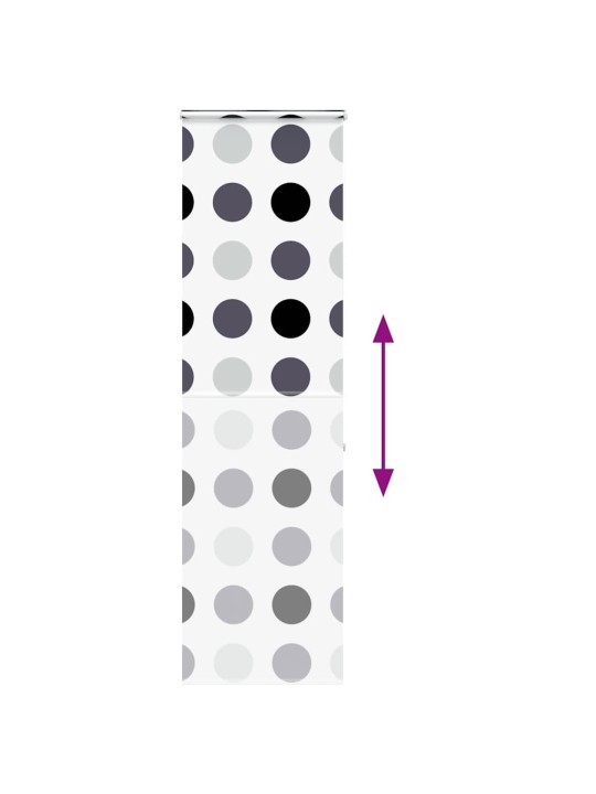 Sprchová roleta s kazetou 80x240 cm šířka látky 76 cm
