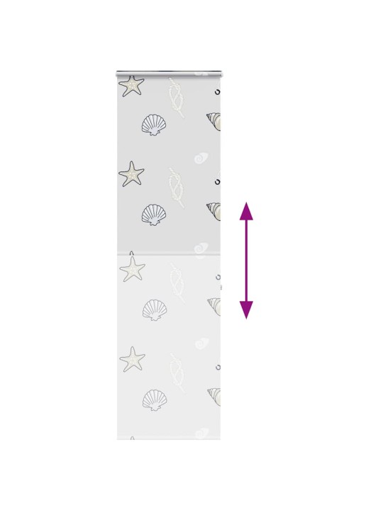 Sprchová roleta s kazetou 60x240 cm šířka látky 56 cm