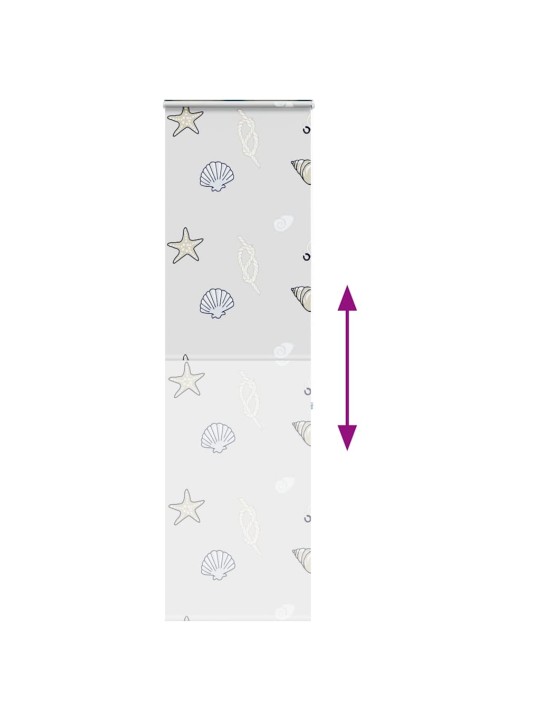 Sprchová roleta s kazetou 70x240 cm šířka látky 66 cm