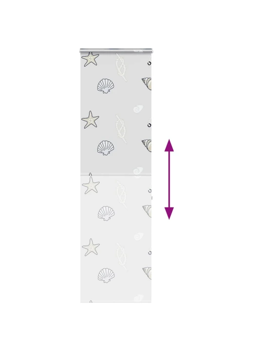 Sprchová roleta s kazetou 80x240 cm šířka látky 76 cm