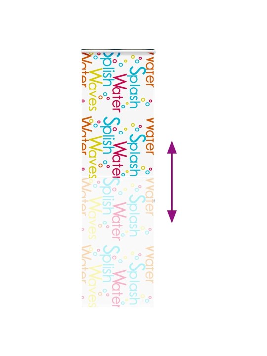 Sprchová roleta s kazetou 60x240 cm šířka látky 56 cm
