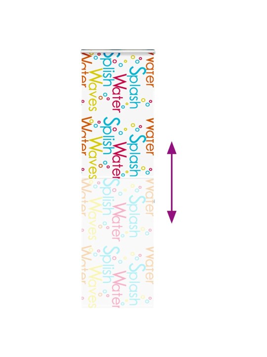 Sprchová roleta s kazetou 70x240 cm šířka látky 66 cm