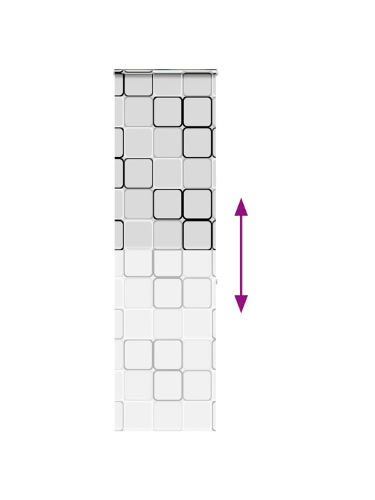 Sprchová roleta s kazetou 80x240 cm šířka látky 76 cm