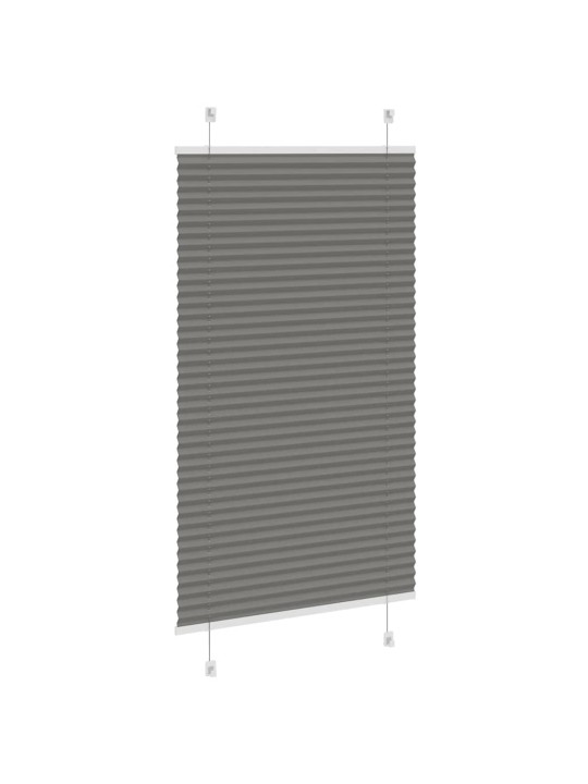 Plisovaná roleta antracitová 70x100 cm šířka látky 69,4 cm