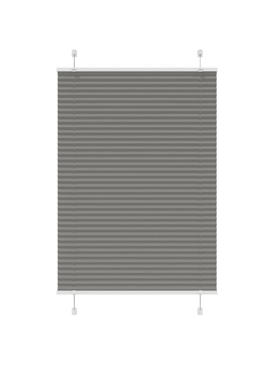 Plisovaná roleta antracitová 100x100 cm šířka látky 99,4 cm