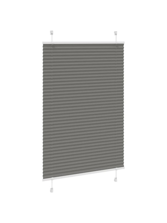 Plisovaná roleta antracitová 100x100 cm šířka látky 99,4 cm
