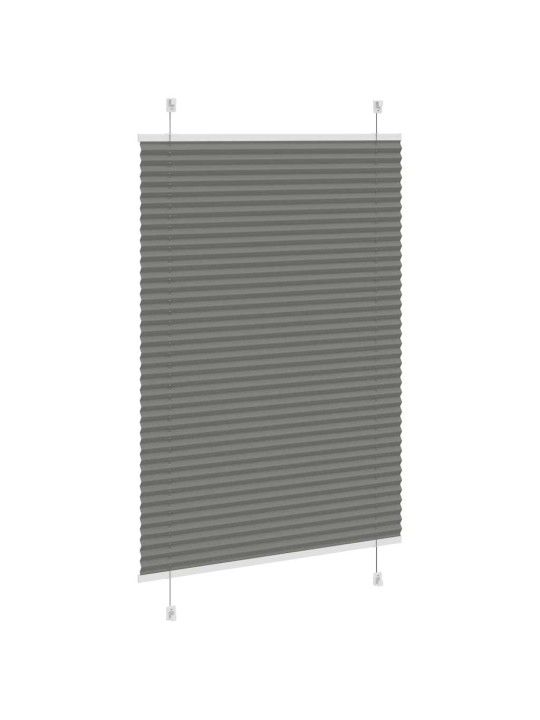 Plisovaná roleta antracitová 100x100 cm šířka látky 99,4 cm