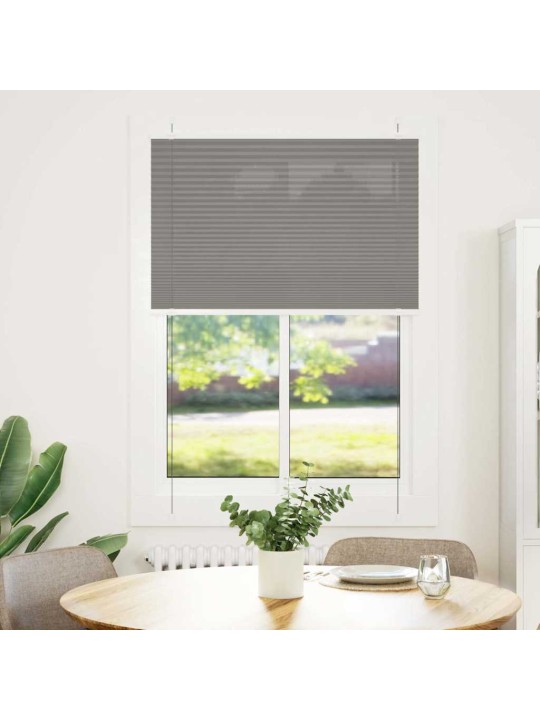 Plisovaná roleta antracitová 100x100 cm šířka látky 99,4 cm