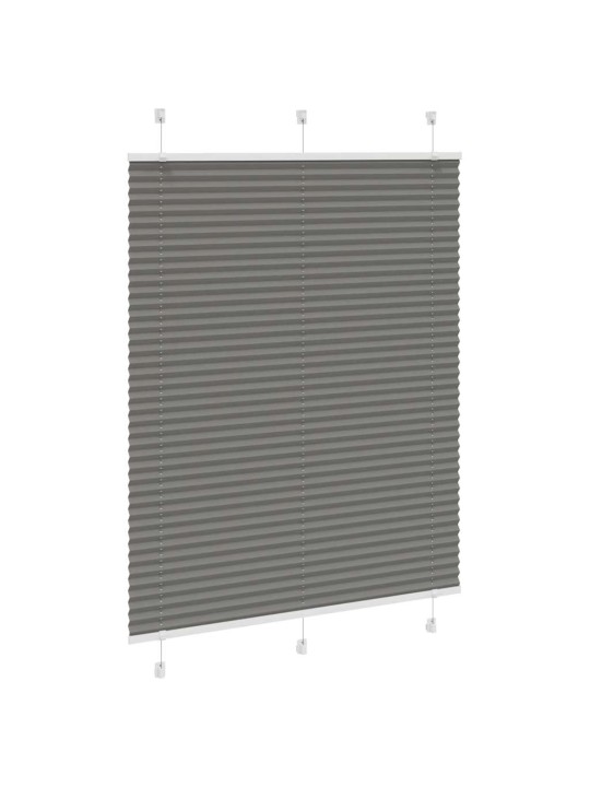 Plisovaná roleta antracitová 105x100 cm šířka látky 104,4 cm