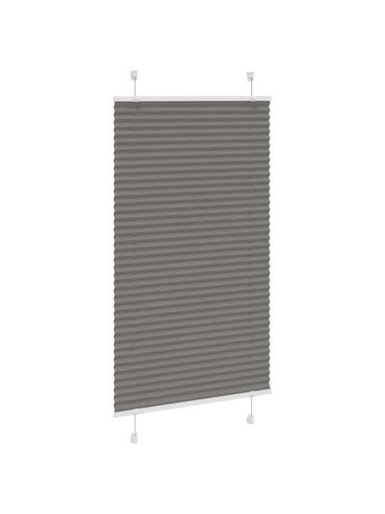 Plisovaná roleta antracitová 70x150 cm šířka látky 69,4 cm