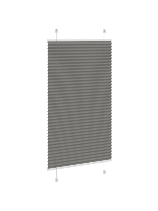 Plisovaná roleta antracitová 70x150 cm šířka látky 69,4 cm