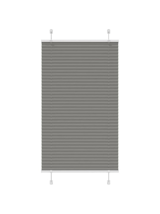 Plisovaná roleta antracitová 75x150 cm šířka látky 74,4 cm
