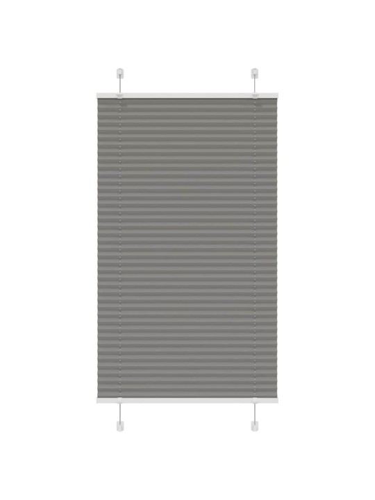 Plisovaná roleta antracitová 80x150 cm šířka látky 79,4 cm