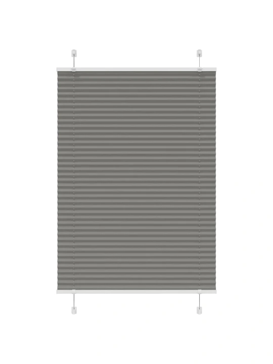 Plisovaná roleta antracitová 85x150 cm šířka látky 84,4 cm