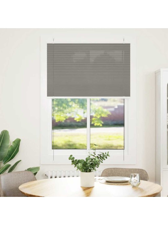 Plisovaná roleta antracitová 85x150 cm šířka látky 84,4 cm