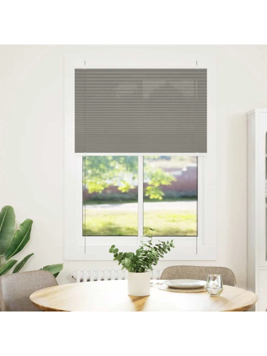 Plisovaná roleta antracitová 85x150 cm šířka látky 84,4 cm