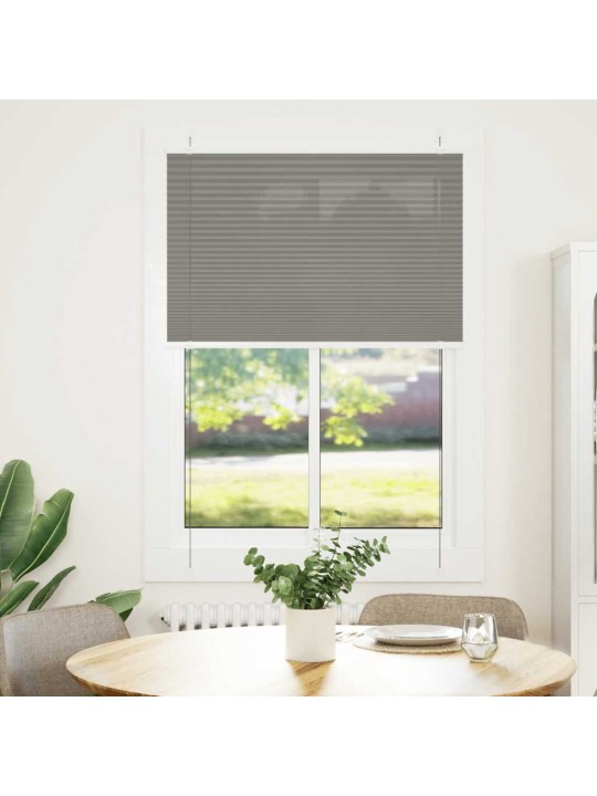 Plisovaná roleta antracitová 90x150 cm šířka látky 89,4 cm