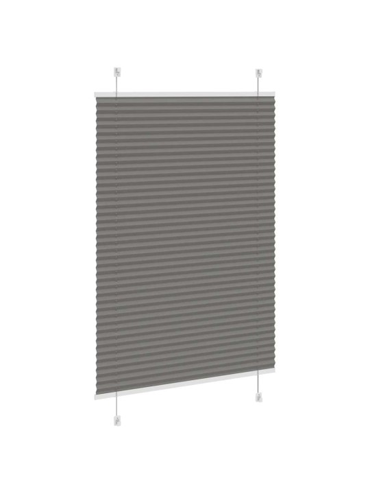 Plisovaná roleta antracitová 90x150 cm šířka látky 89,4 cm