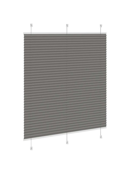 Plisovaná roleta antracitová 120x150 cm šířka látky 119,4 cm