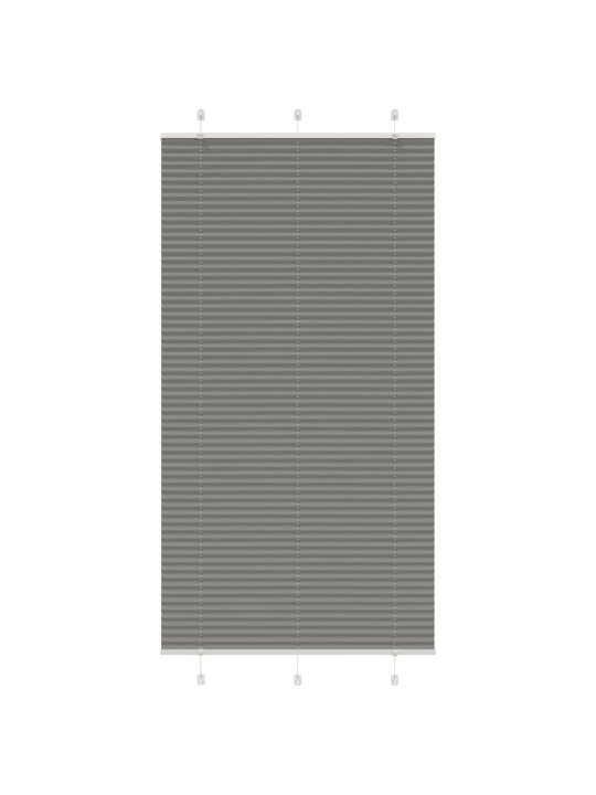 Plisovaná roleta antracitová 105x200 cm šířka látky 104,4 cm