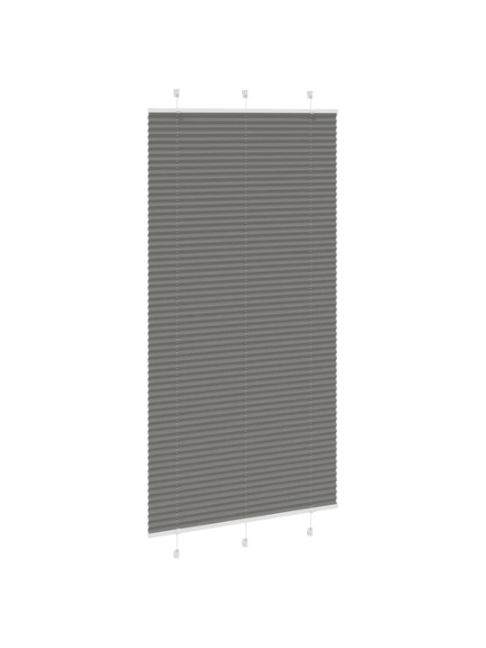 Plisovaná roleta antracitová 105x200 cm šířka látky 104,4 cm