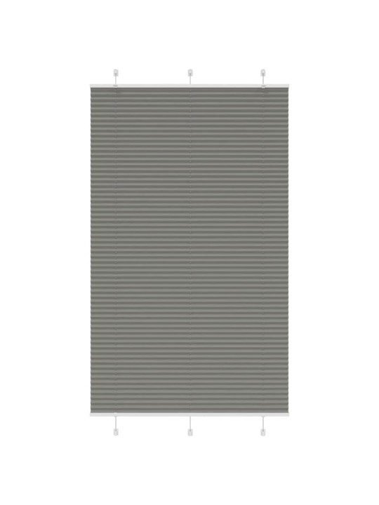 Plisovaná roleta antracitová 120x200 cm šířka látky 119,4 cm